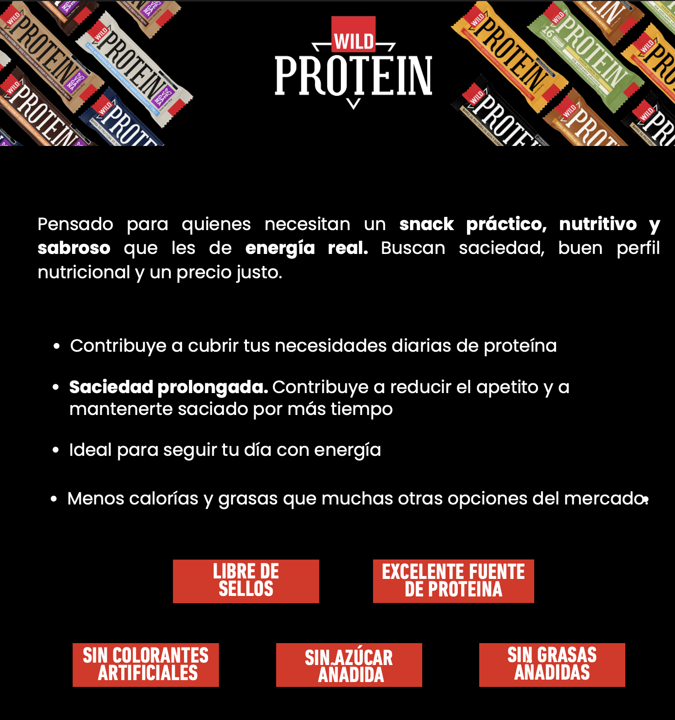 Barras de proteína | Vegana | CHOCOLATE NARANJA | Wild Protein | Pack de 16 unidades | 15 g de proteína | Sin azúcares ni grasa añadida | foto 2