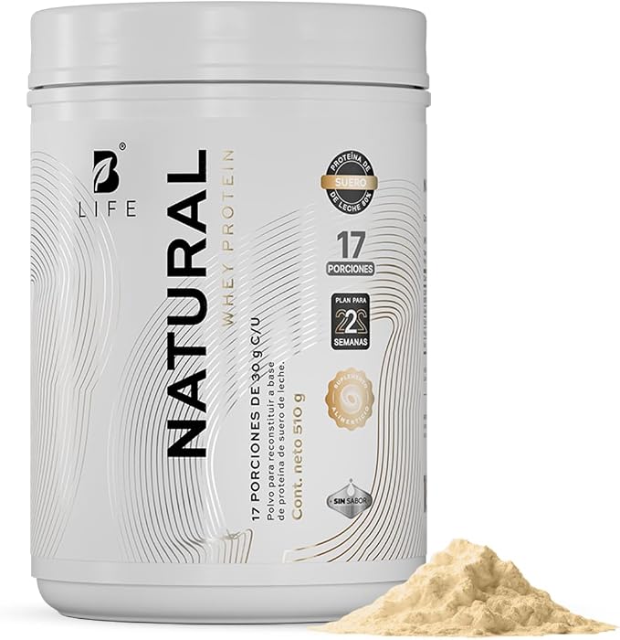 Proteína Whey Natural | Sin Sabor | Sin colorantes artificiales |