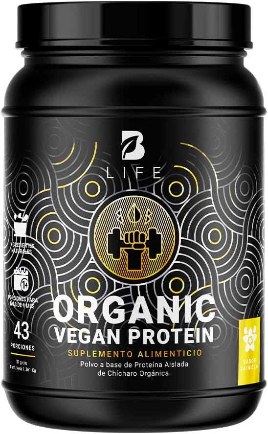 Proteína Orgánica Vegana sabor Vainilla | Sin azúcar Añadida